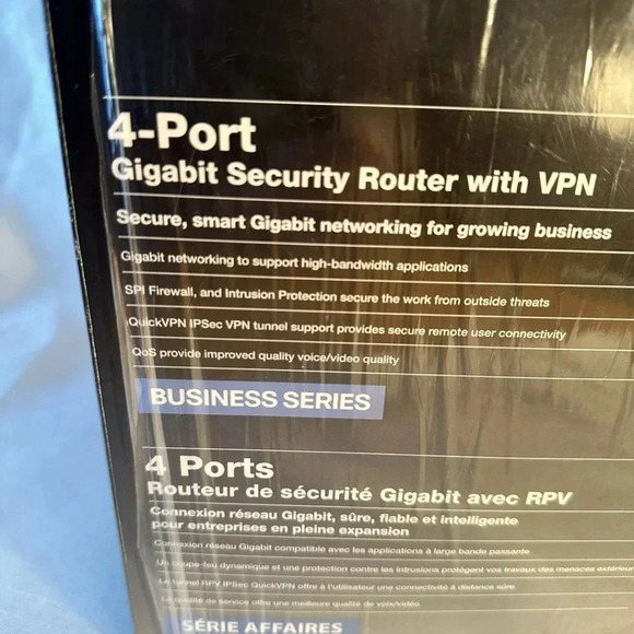 Cisco Linksys RVS4000 4 Port Gigabit Security Router with VPN OPEN BOX - Picture 4 of 5